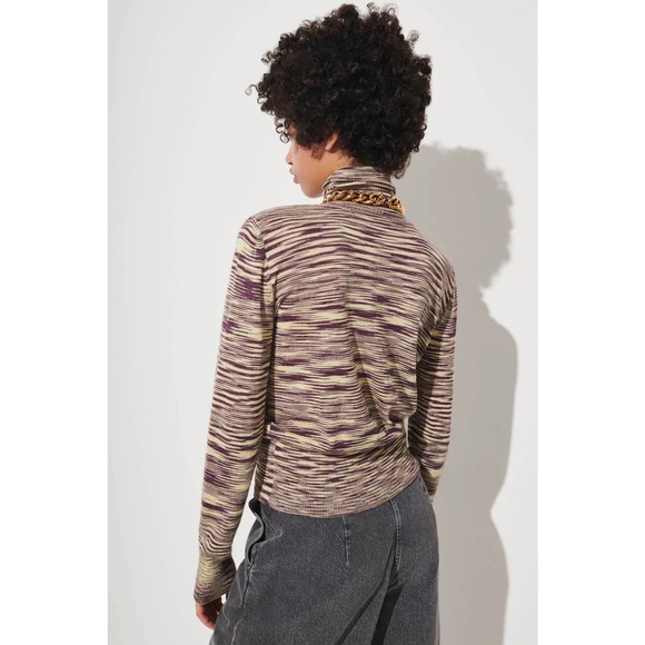 Rachel Comey Pacific Top XS Superfine Alpaca Silk Space Dyed Knit Tneck Sweater - Picture 6 of 16